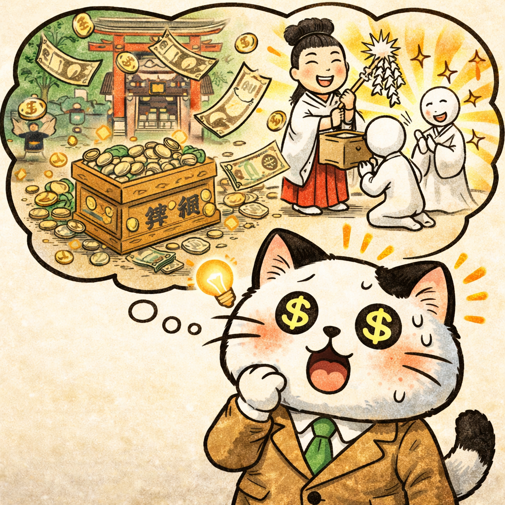 儲かっている神社を思い浮かべる