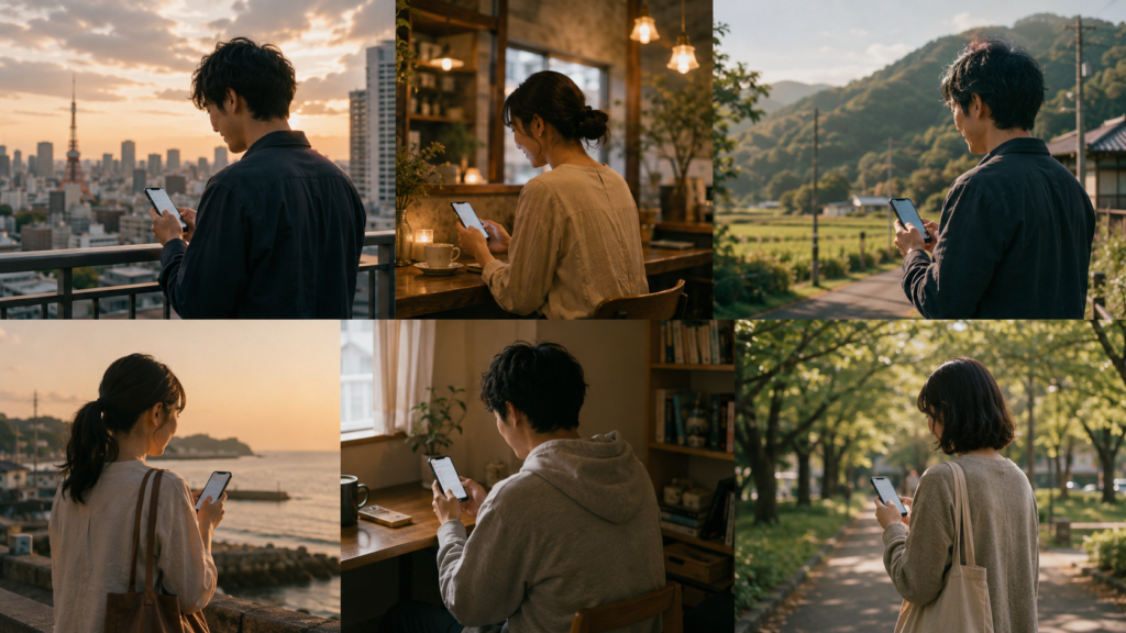 スマホでブログ読んでる人達