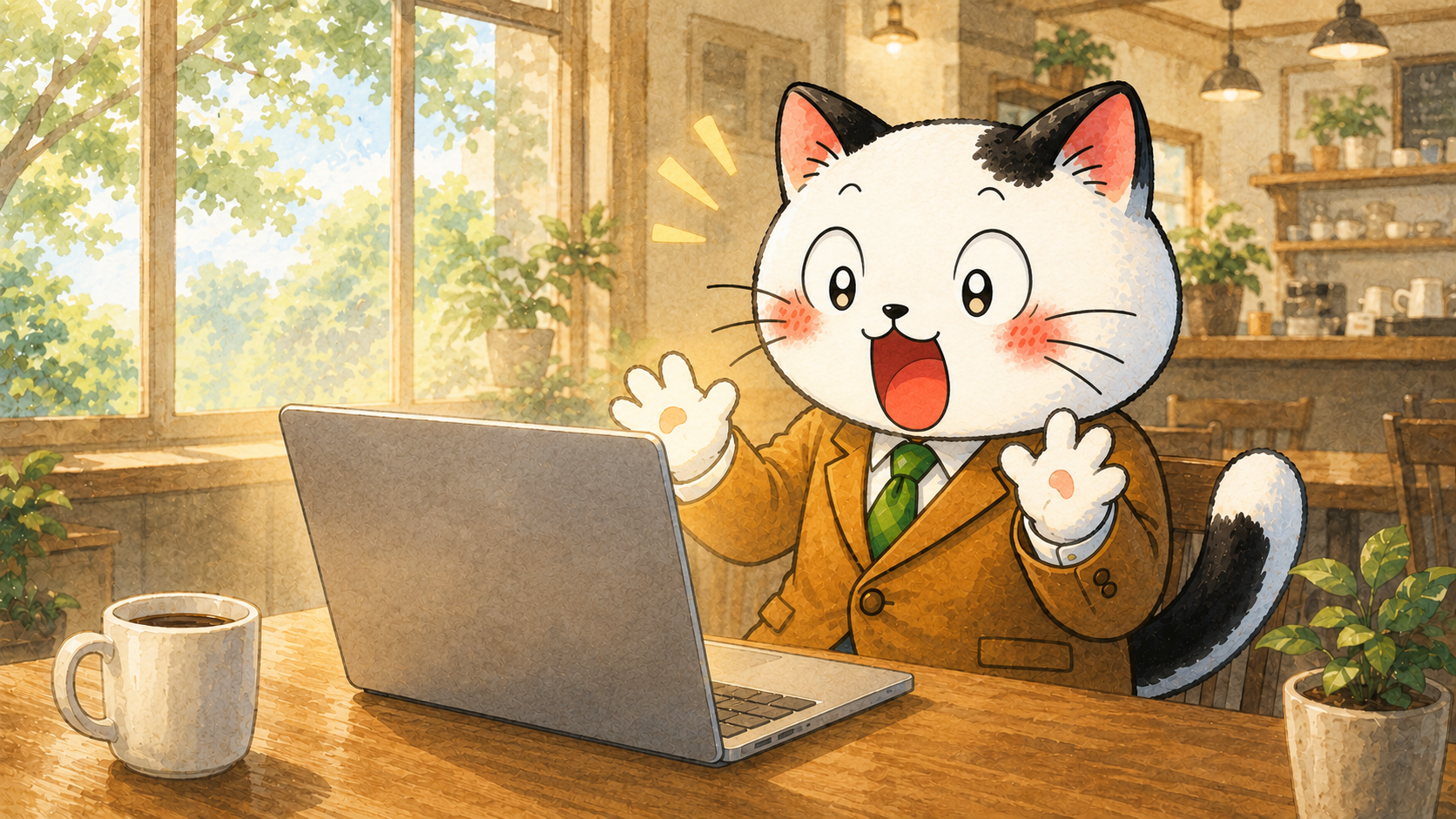 GPTに驚嘆してるフクマル