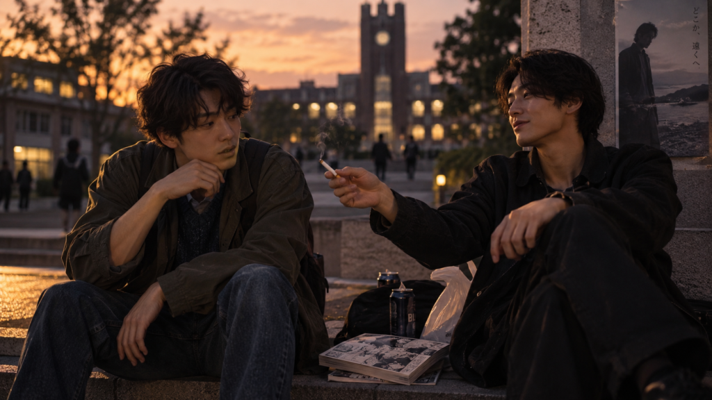 大学でタバコを進める友人